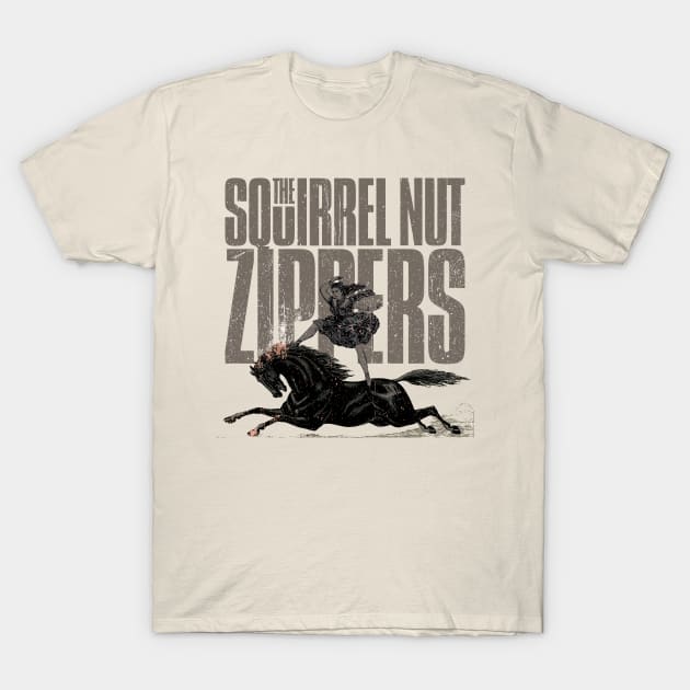 Vintage Squirrel Nut Zippers T-Shirt by Glitch LineArt